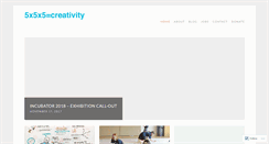 Desktop Screenshot of 5x5x5creativity.org.uk